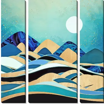 Модульная картина Золото гор №21