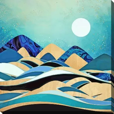 Картина маслом Золото гор №21