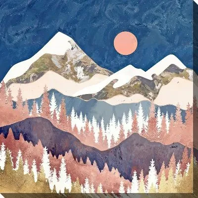 Картина маслом Золото гор №24