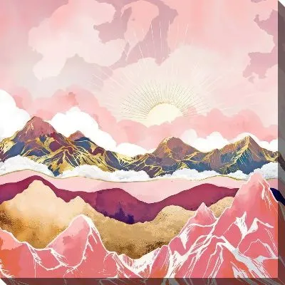 Картина маслом Золото гор №27