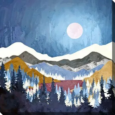 Картина маслом Золото гор №28