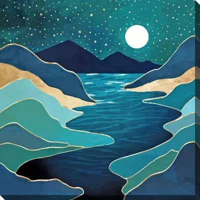 Картина маслом Золото гор №31