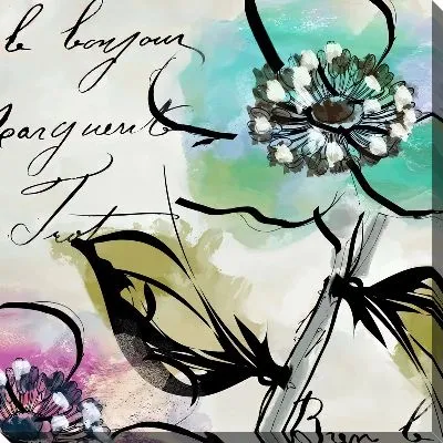 Картина маслом Кизил цветки №3