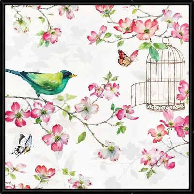 Картина Кизил цветки №6