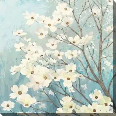 Картина маслом Кизил цветки №8