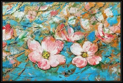 Картина Кизил цветки №12