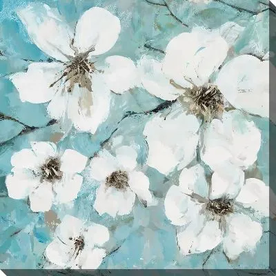 Картина маслом Кизил цветки №13