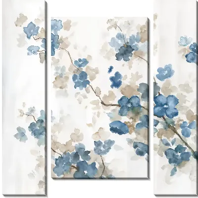 Модульная картина Кизил цветки №20