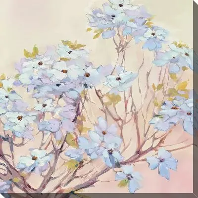 Картина маслом Кизил цветки №25