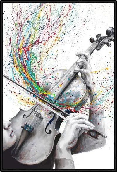 Картина Всплеск игры на скрипке