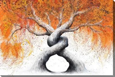 Картина маслом Переплетение деревьев