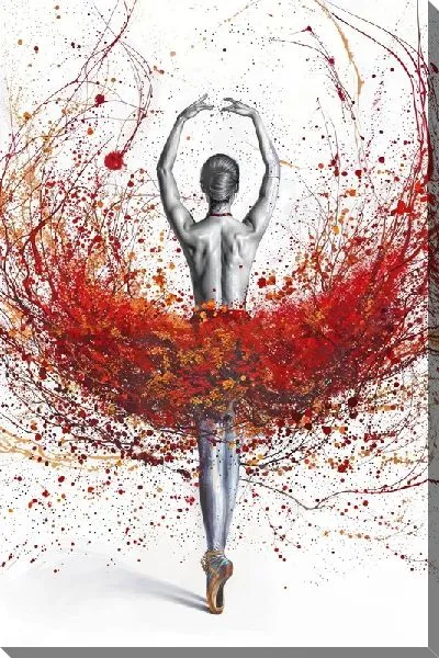 Картина маслом Всплеск танца балерины