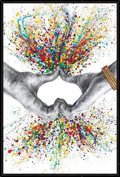 Картина Всплеск жеста сердца