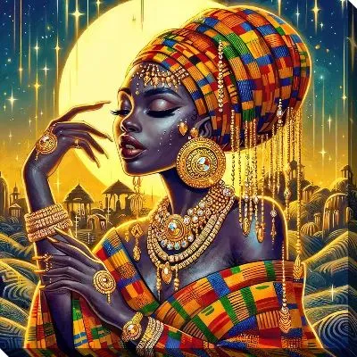 Африканка в украшениях