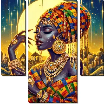 Африканка в украшениях