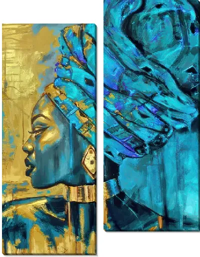 Модульная картина Африканка №80