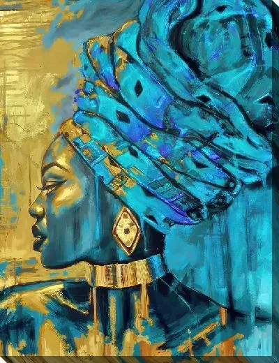 Картина маслом Африканка №80