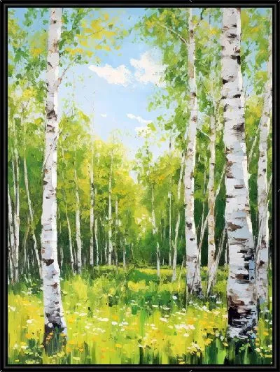 Картина Берёзы №47