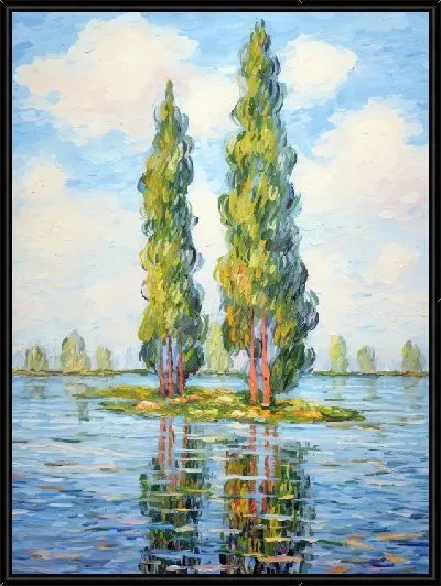 Картина Кипарисы №4