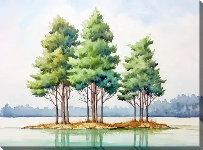 Постер Кипарисы №9