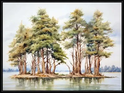Картина Кипарисы №12