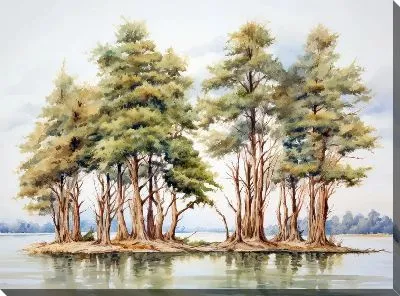 Постер Кипарисы №12