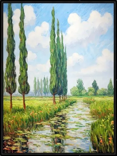 Картина Кипарисы №21