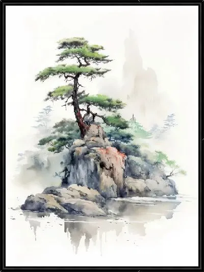 Картина Кипарисы №24