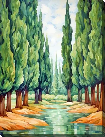 Постер Кипарисы №26