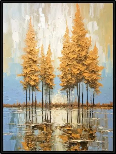 Картина Кипарисы №28