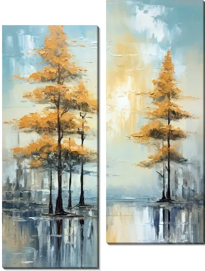Модульная картина Кипарисы №30