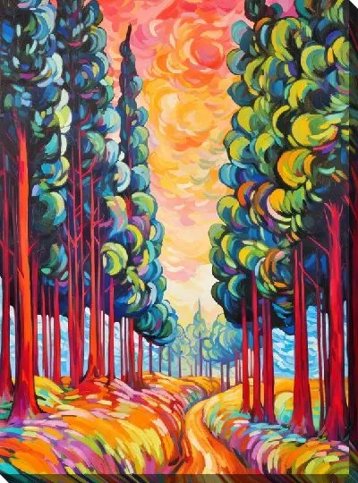 Постер Кипарисы №32