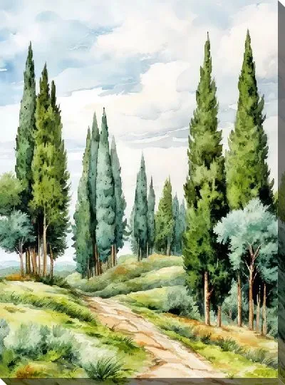 Постер Кипарисы №34