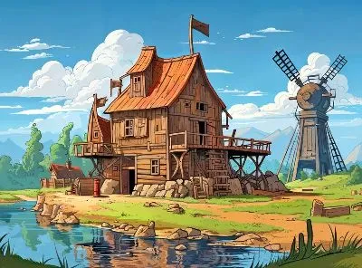 Плакат Мельница №35