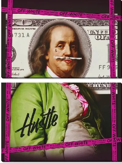 Модульная картина Арт вандал доллар №50