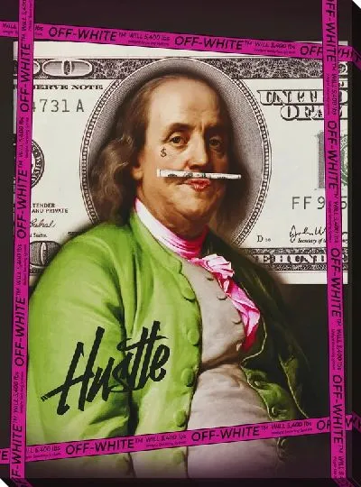 Картина маслом Арт вандал доллар №50