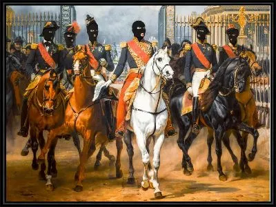 Арт вандал всадники №58