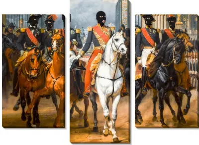 Арт вандал всадники №58