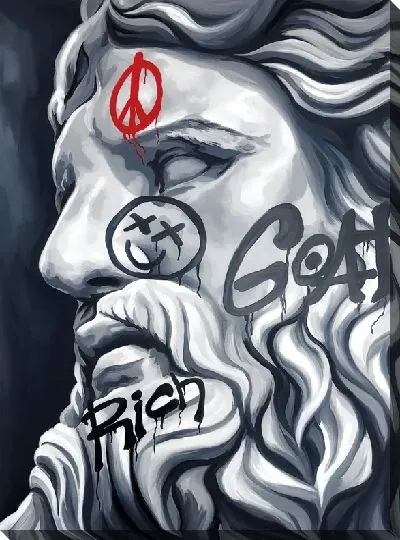 Картина маслом Арт вандал статуя