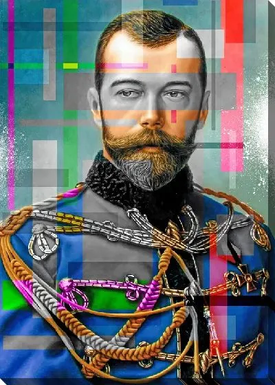 Картина маслом Арт вандал Николай II