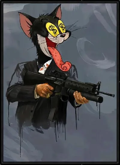 Картина Арт вандал кот Том