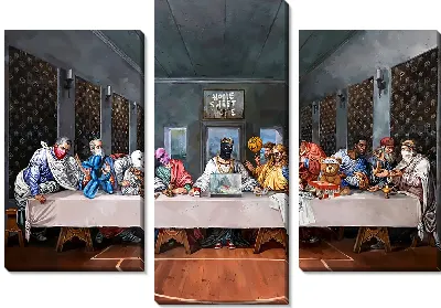 Модульная картина Арт вандал "Тайная вечеря"