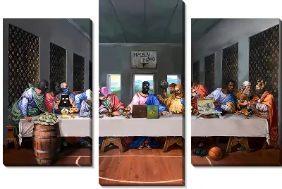 Арт вандал "Тайная вечеря" №2