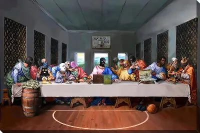 Арт вандал "Тайная вечеря" №2