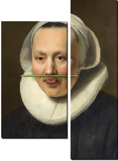 Модульная картина Портрет в стиле вандал №3