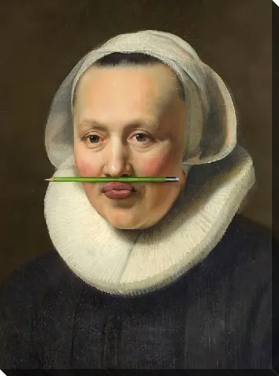 Картина маслом Портрет в стиле вандал №3