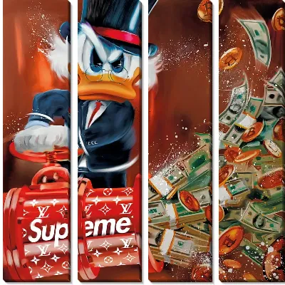 Модульная картина Supreme Скрудж