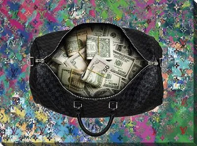 Сумка с долларами