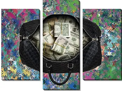 Сумка с долларами