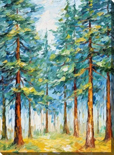 Картина маслом Сосны №21